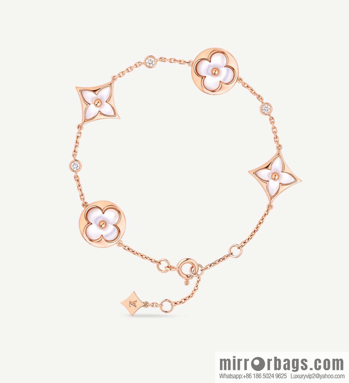 ❗️Popular ❗️ ☀ Louis Vuitton LV White Fritillary Four Flowers Bracelet ☀