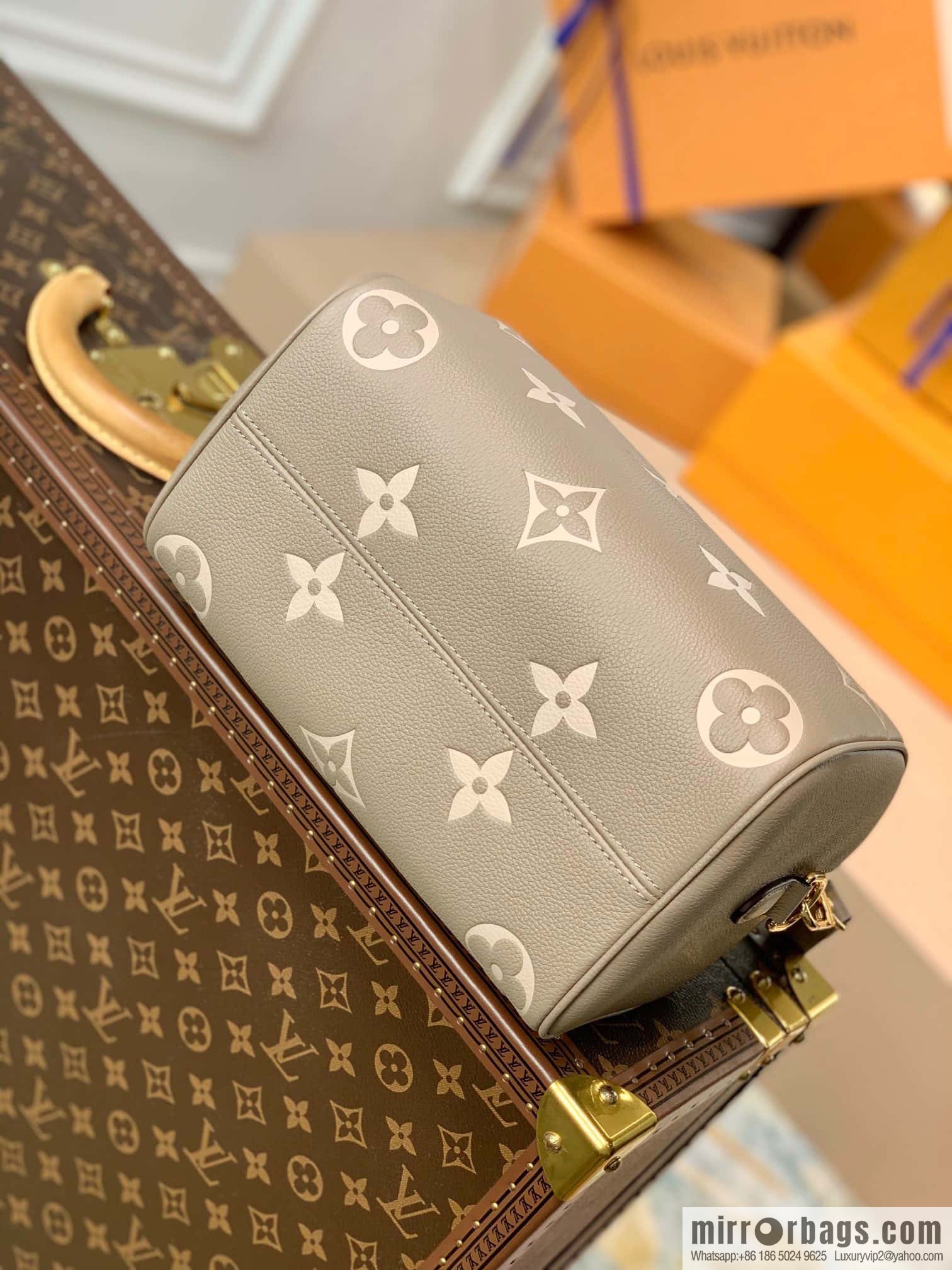 LV M46136 SPEEDY BANDOULIZRE 25 BAG Speedy Bandoulière 25 handbag M58947 grey