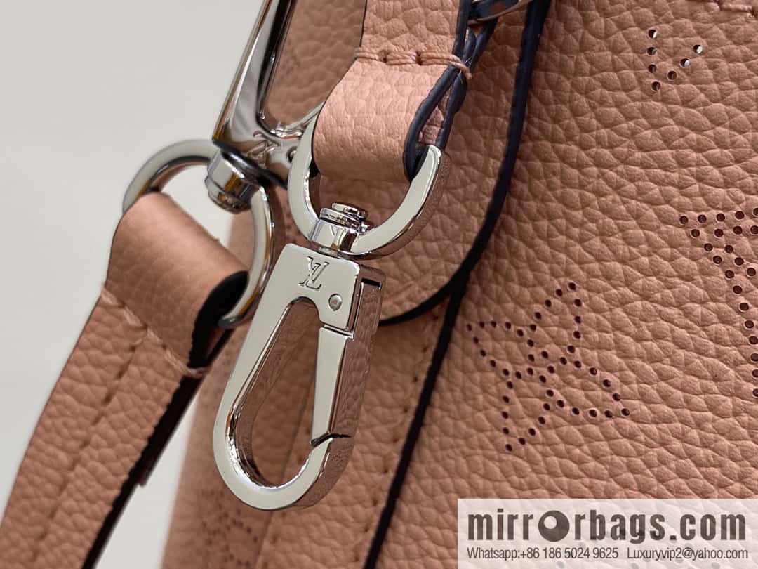 [Boutique‑grade] M21851 pink full leather shopping bag series, this Blossom medium tote bag