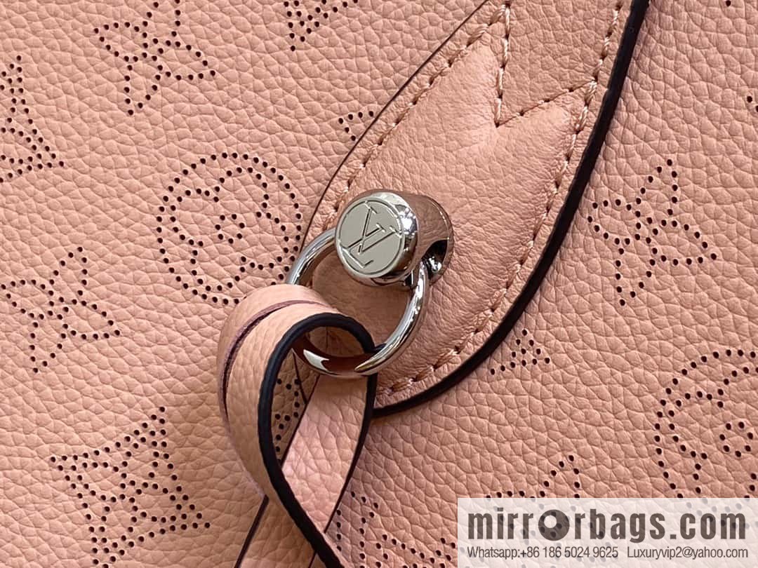 [Boutique‑grade] M21851 pink full leather shopping bag series, this Blossom medium tote bag