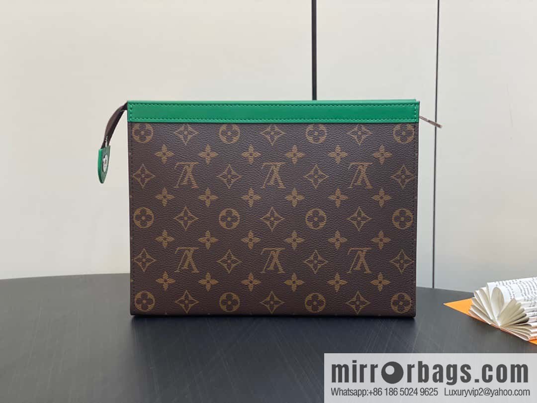 [Premium‑quality] M61692 monogram green M82854 clutch bag series Pochette Voyage medium handbag