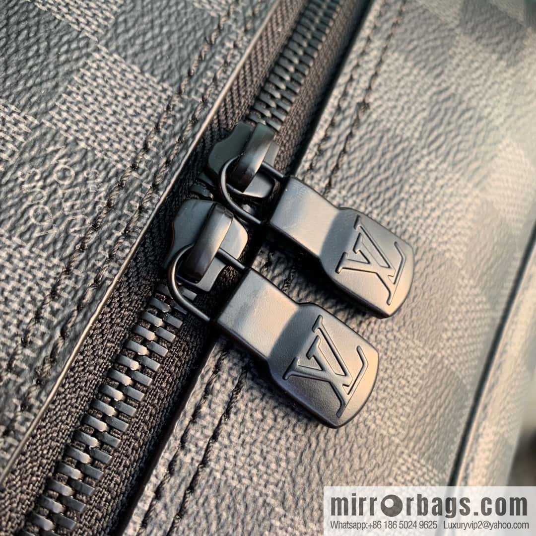 M45335 Black Flower Dean backpack Monogram Macassar backpack