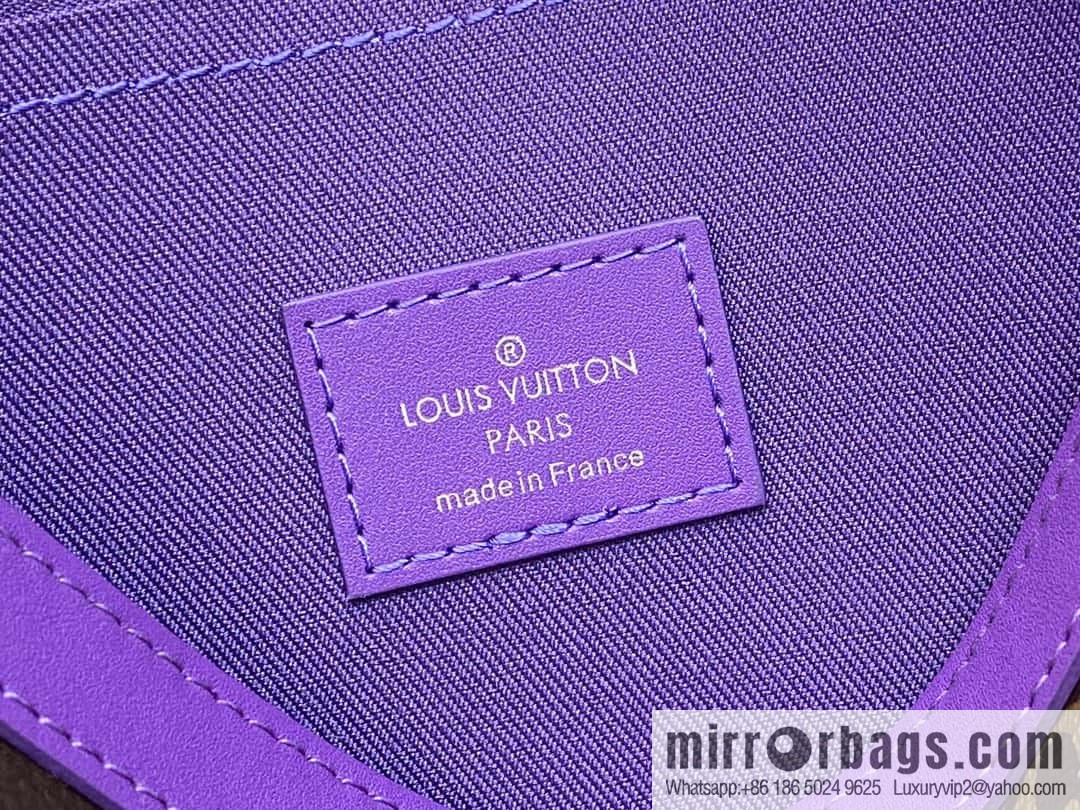 [Premium‑quality] M61692 monogram purple M82859 clutch bag series Pochette Voyage medium handbag
