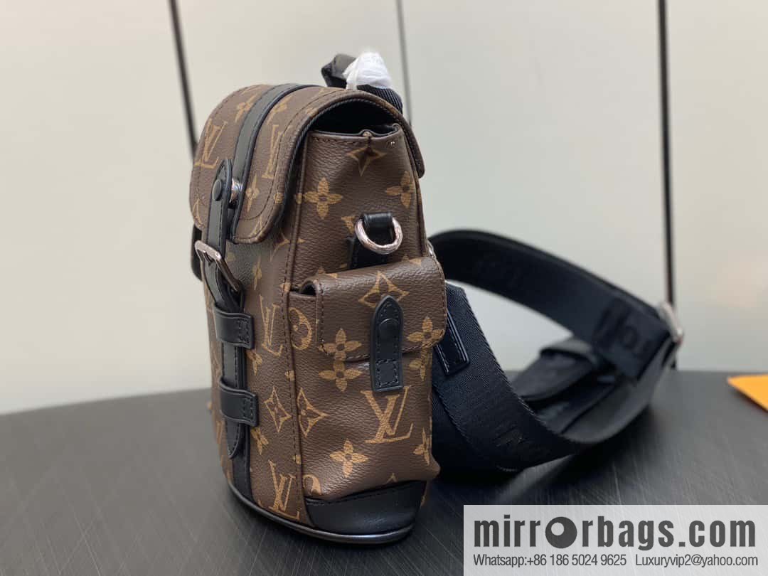 [Premium‑quality] M82769 monogram men's bag mini backpack series, autumn and winter new NANO CHRISTOPHER handbag Christopher backpack M82769 cover backpack satchel mini backpack satchel