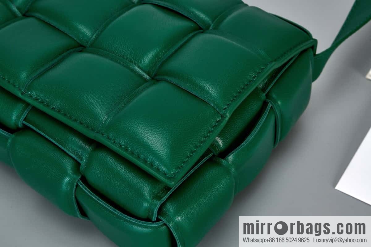 Bottega Veneta Padded Cassette Bag Model; 591970 BV Cassette Pillow Bag, Racing Green