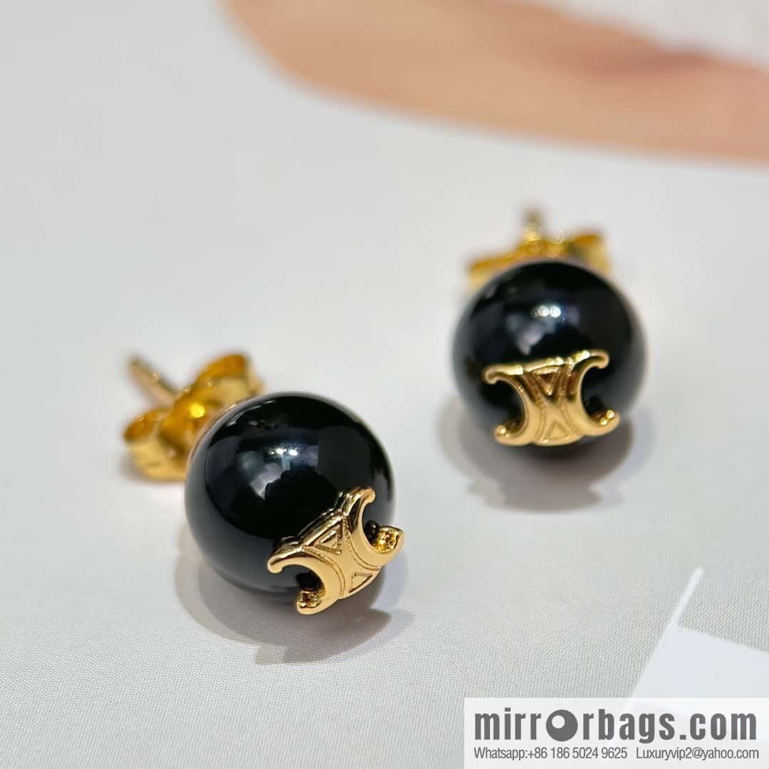 ❗️New ❗️ ☀️ New ☑️ Celine simple style Arc de Triomphe pearl stud earrings ☀️