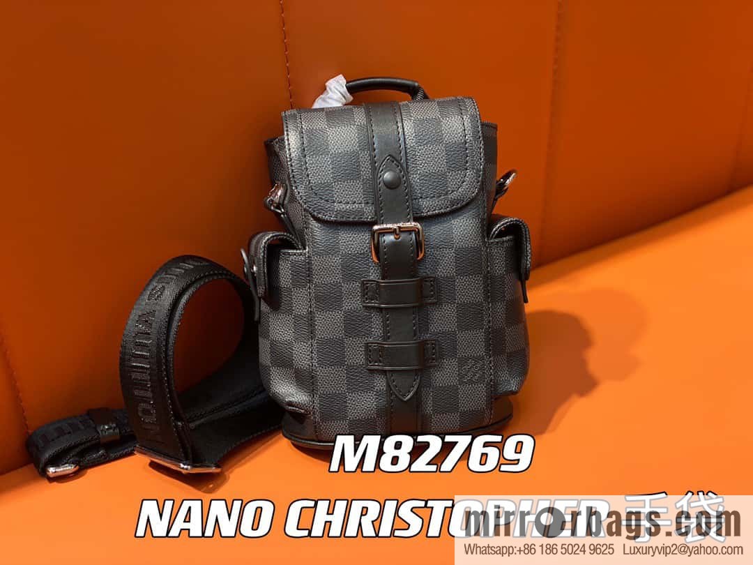 [Boutique‑grade] M82769 Haige, men's bag mini backpack series, autumn and winter new NANO CHRISTOPHER handbag Christopher backpack M82769
