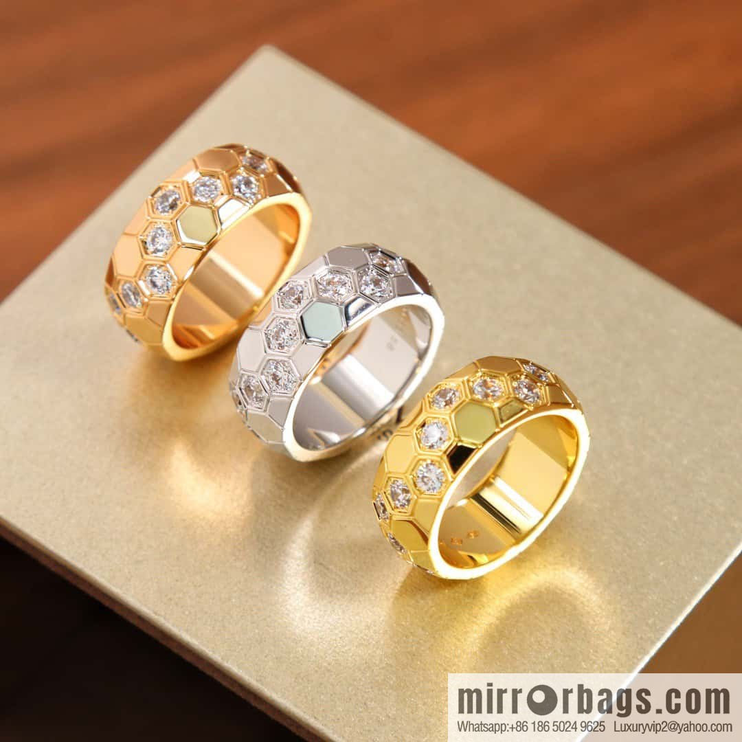 ❗️New ❗️ ☀️ CHAUMET BEE MY LOVE Love • Nest series wide version honeycomb ring ☀️ US size 678