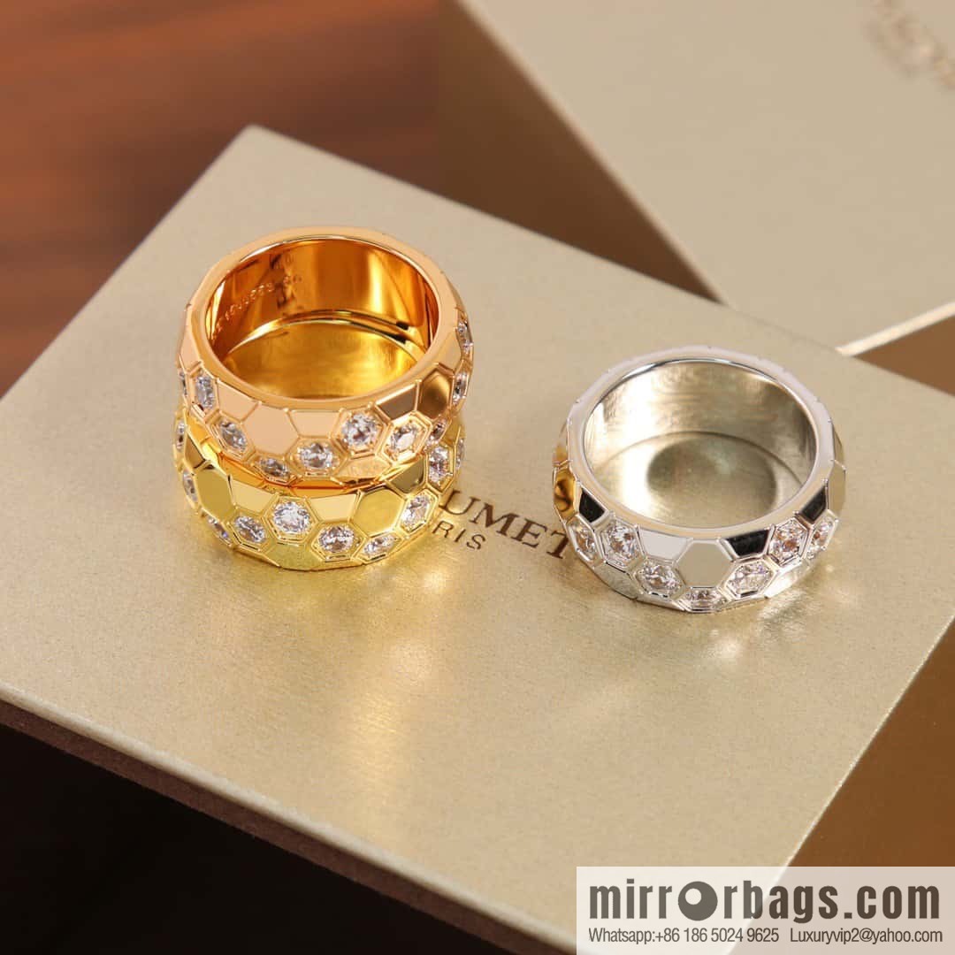 ❗️New ❗️ ☀️ CHAUMET BEE MY LOVE Love • Nest series wide version honeycomb ring ☀️ US size 678