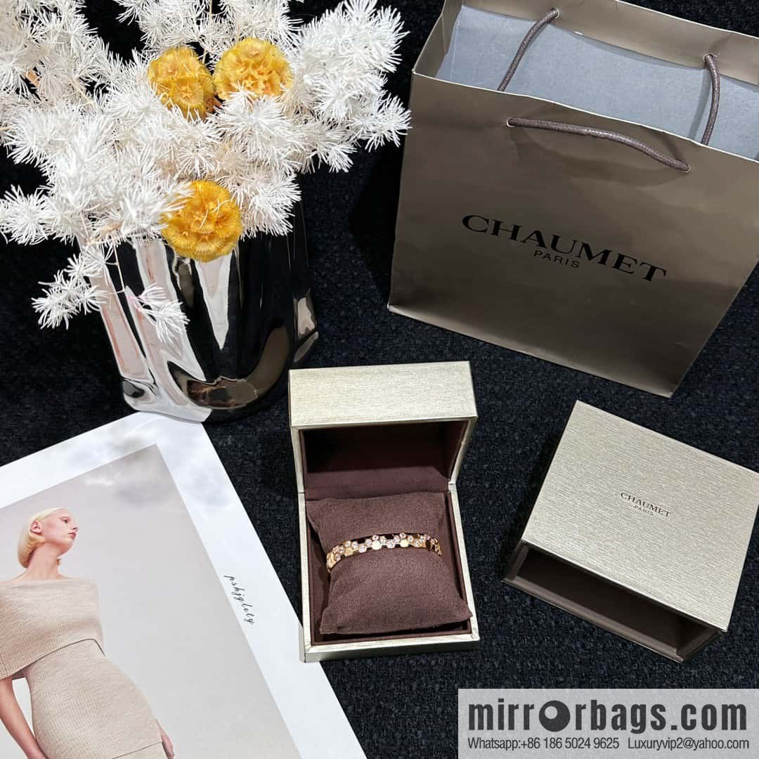 ❗️New ❗️ ☀️ CHAUMET BEE MY LOVE Love Nest Series Wide Edition Honeycomb Bracelet Bracelet ☀️