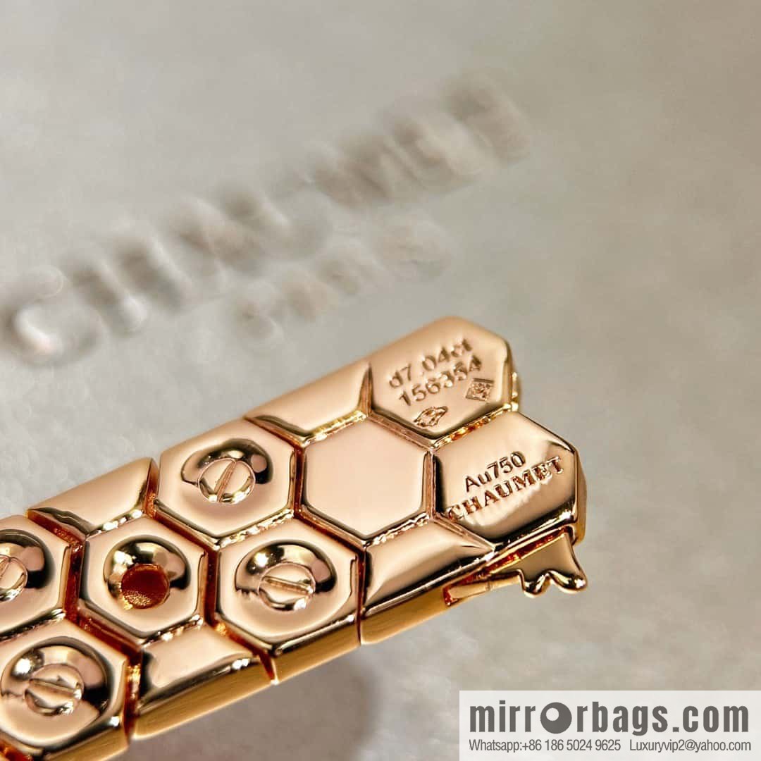 ❗️New ❗️ ☀️ CHAUMET BEE MY LOVE Love Nest Series Wide Edition Honeycomb Bracelet Bracelet ☀️