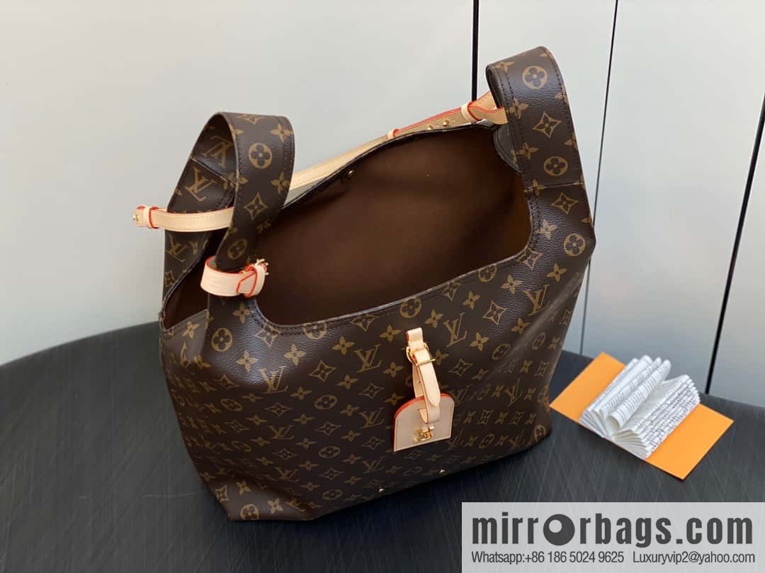 [Premium‑quality] M46817 monogram shopping bag series, new ATLANTIS large handbag in autumn and winter