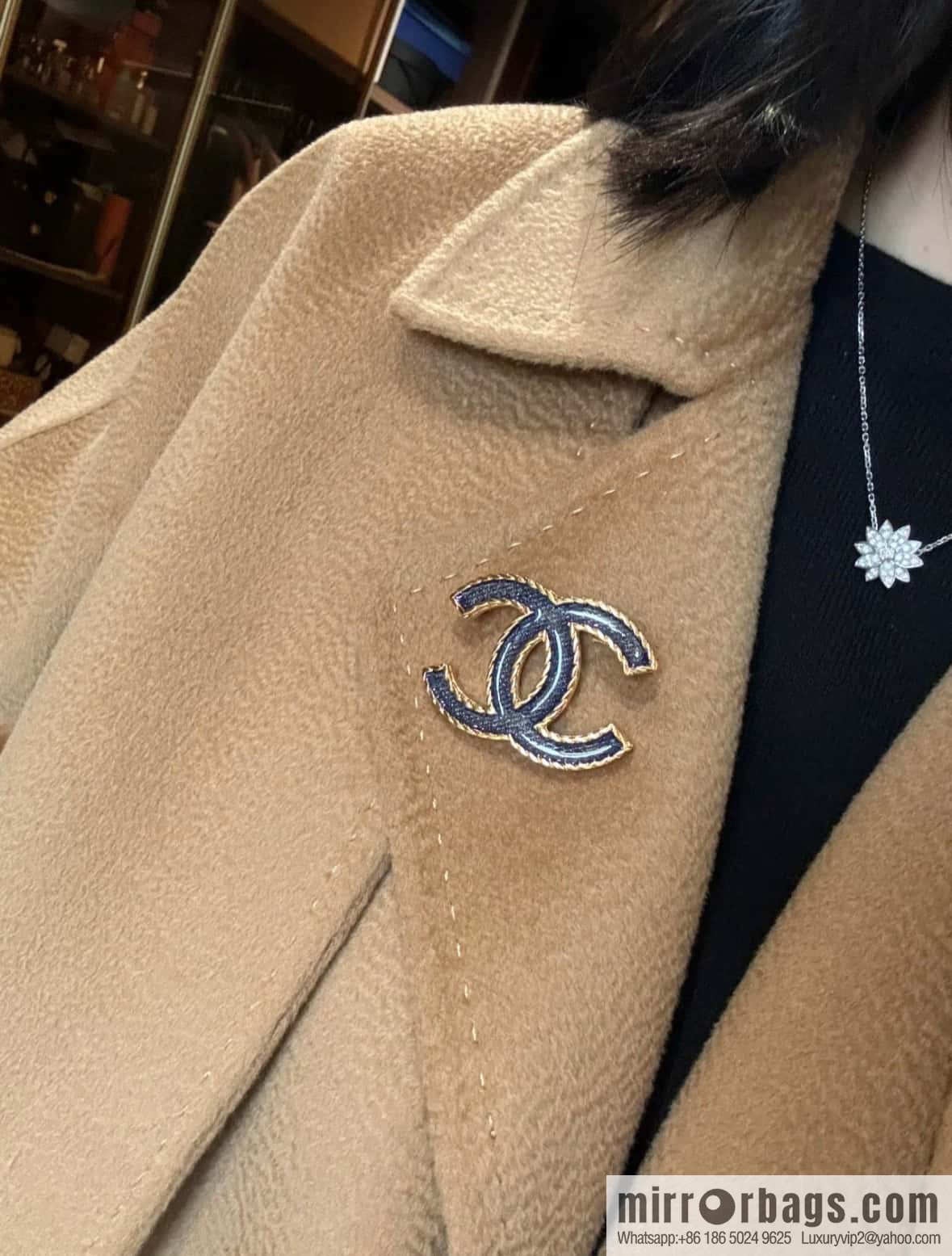 ❗️New ❗️ ☀️ New ☑️ Chanel Denim Double C Brooch ☀️