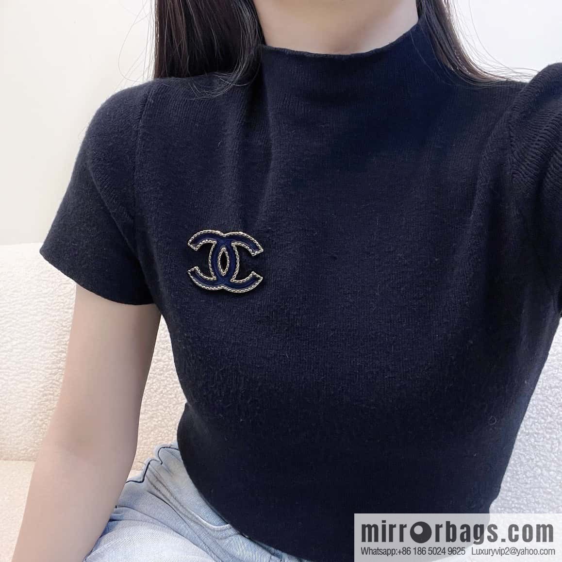 ❗️New ❗️ ☀️ New ☑️ Chanel Denim Double C Brooch ☀️