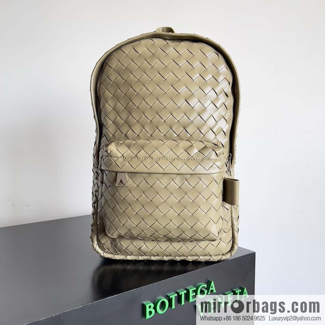 #Bv new men's backpack 730728 classic woven backpack model number: 730728 taupe