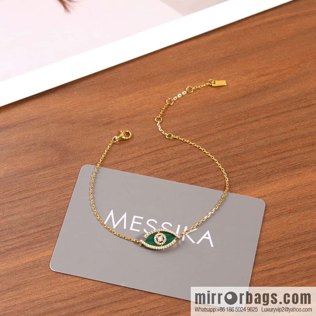 ☀️Messika LUCKY EYE malachite, turquoise lucky eye bracelet ☀️