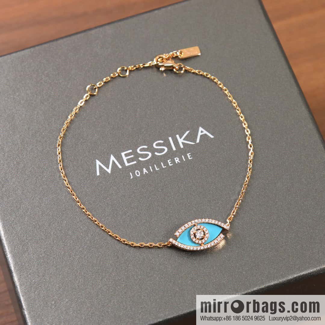 ☀️Messika LUCKY EYE malachite, turquoise lucky eye bracelet ☀️