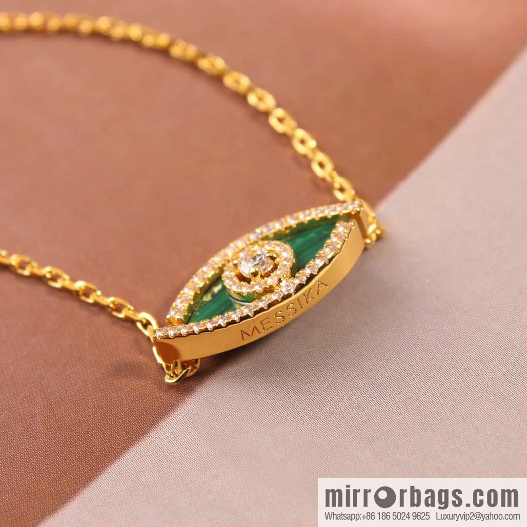 ☀️Messika LUCKY EYE malachite, turquoise lucky eye bracelet ☀️