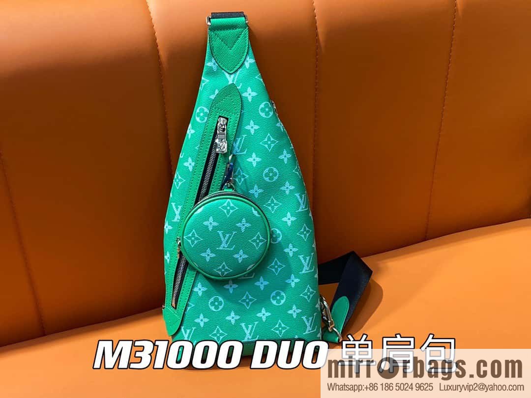 [Boutique‑grade] M31000 green M30936 men's bag breast bag series DUO shoulder bag