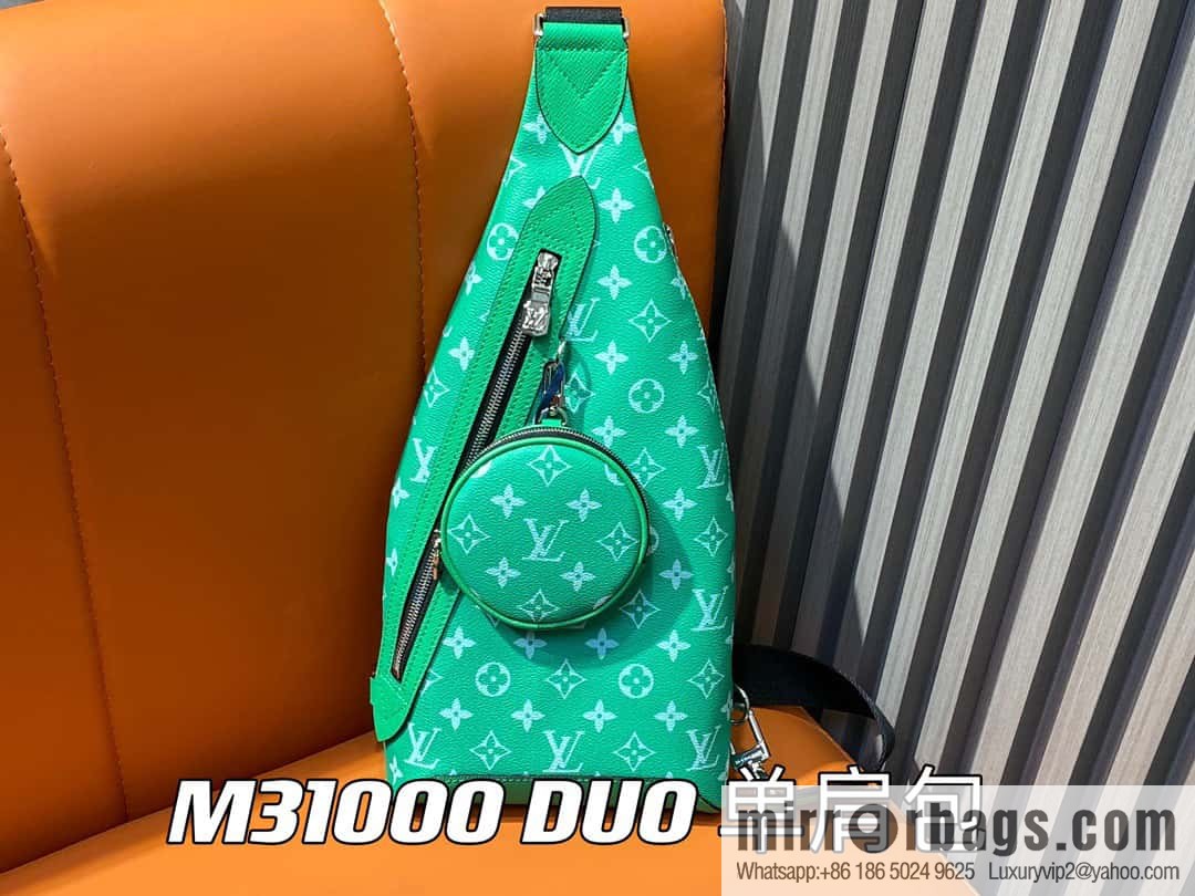 [Boutique‑grade] M31000 green M30936 men's bag breast bag series DUO shoulder bag
