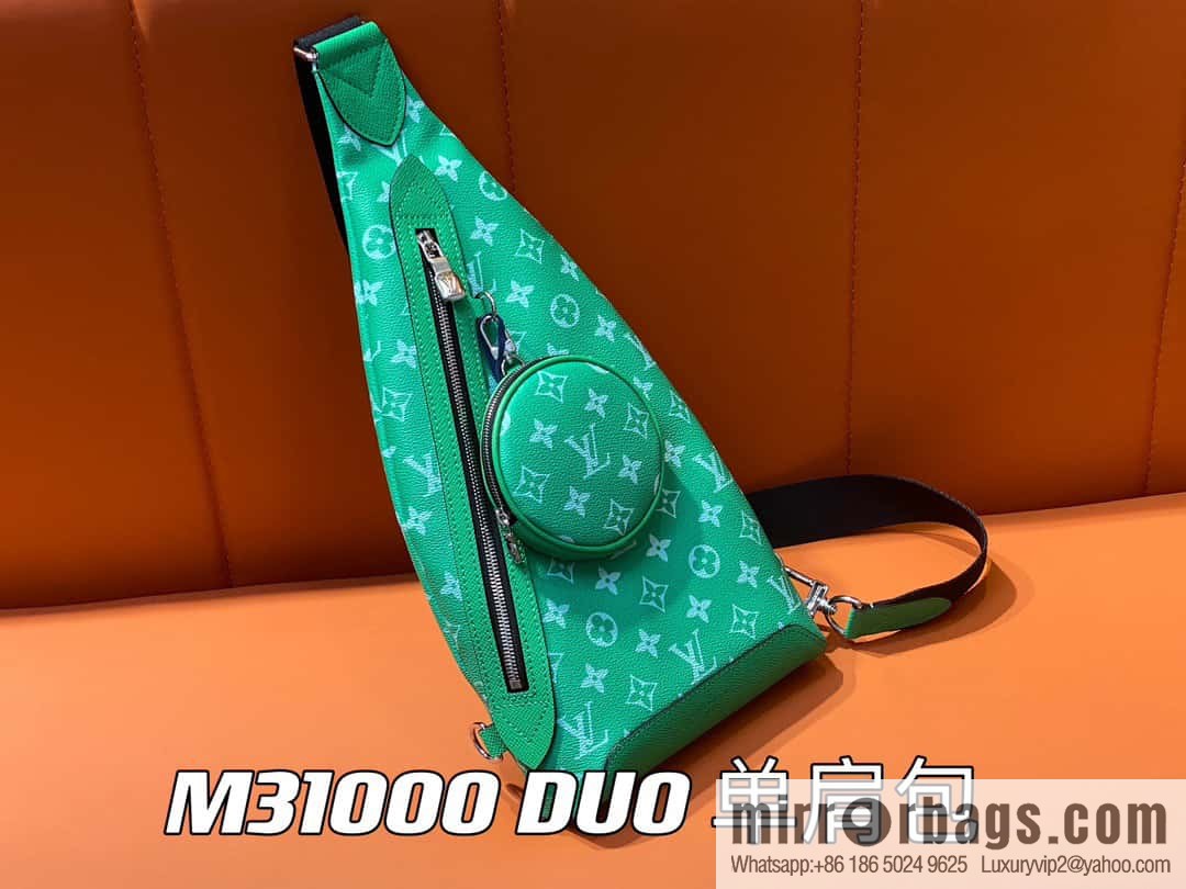 [Boutique‑grade] M31000 green M30936 men's bag breast bag series DUO shoulder bag