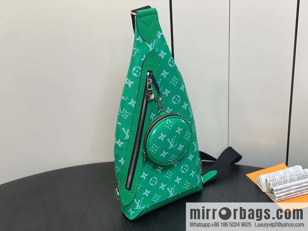 [Boutique‑grade] M31000 green M30936 men's bag breast bag series DUO shoulder bag