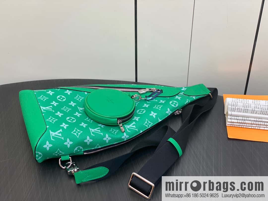 [Boutique‑grade] M31000 green M30936 men's bag breast bag series DUO shoulder bag