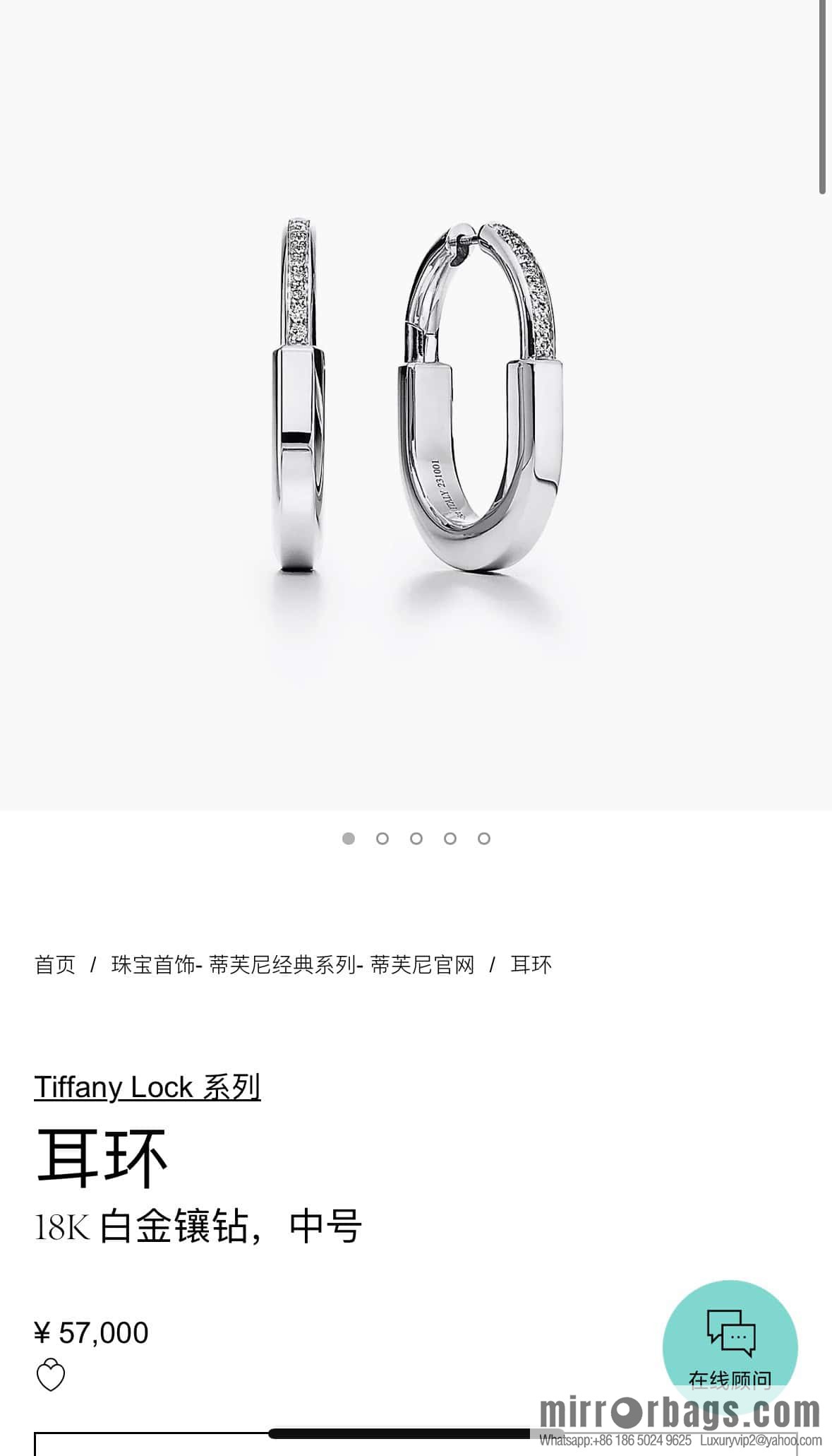 ☀️Tiffany Lock Half Diamond Lock Earrings ☀️ Tiffany & co Tiffany Lock Collection