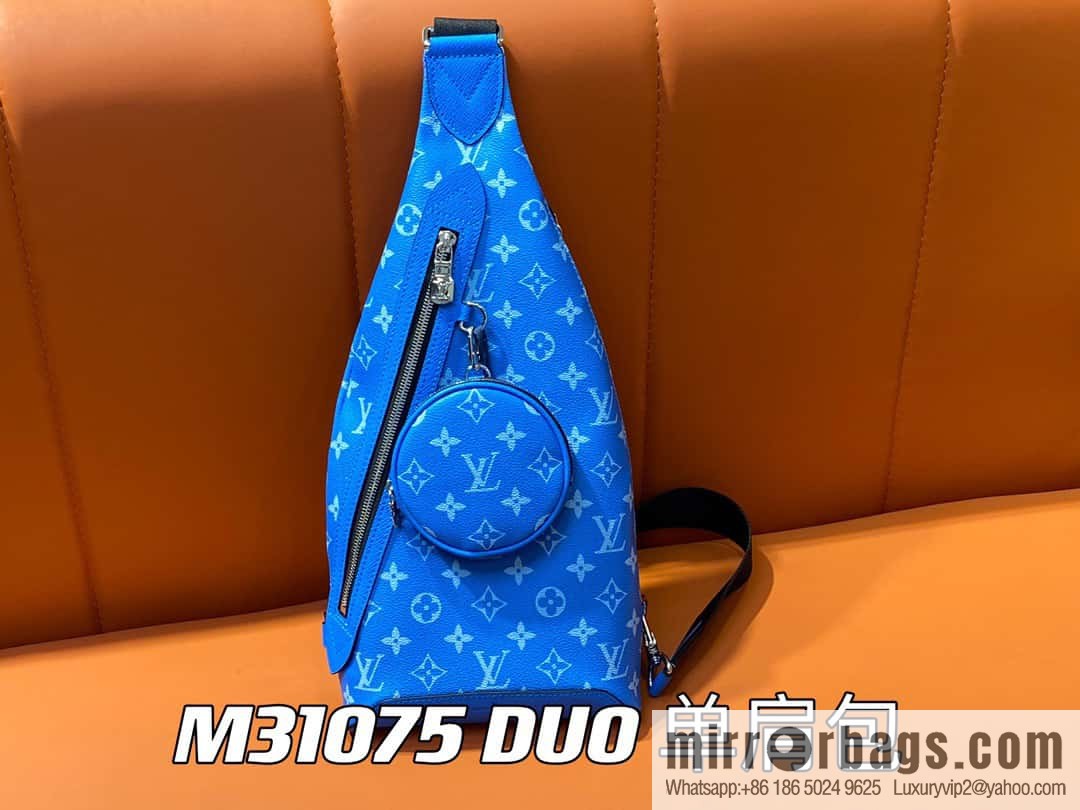 [Boutique‑grade] M31075 blue M30936 men's bag breast bag series DUO shoulder bag