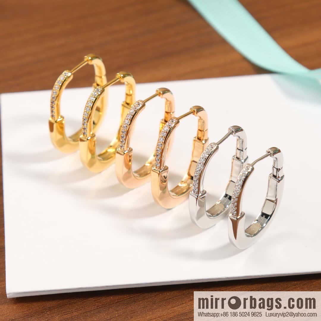 ☀️Tiffany Lock Half Diamond Lock Earrings ☀️ Tiffany & co Tiffany Lock Collection