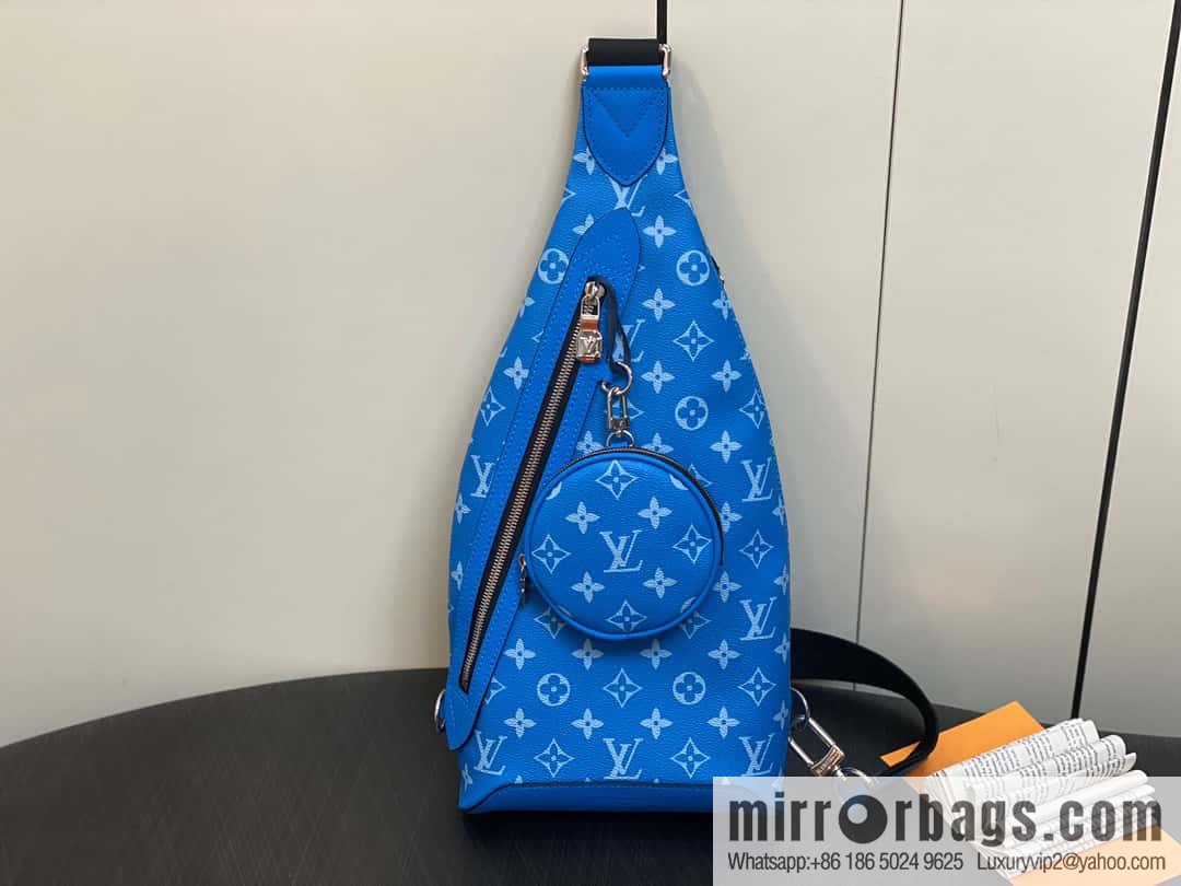 [Boutique‑grade] M31075 blue M30936 men's bag breast bag series DUO shoulder bag