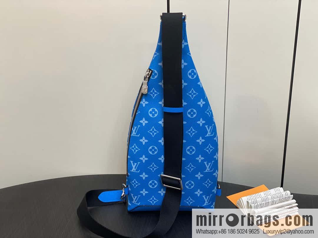 [Boutique‑grade] M31075 blue M30936 men's bag breast bag series DUO shoulder bag