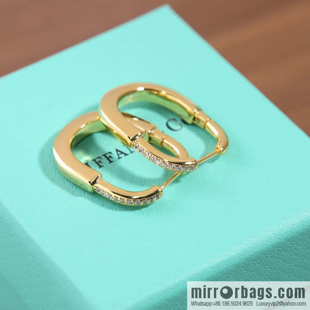☀️Tiffany Lock Half Diamond Lock Earrings ☀️ Tiffany & co Tiffany Lock Collection