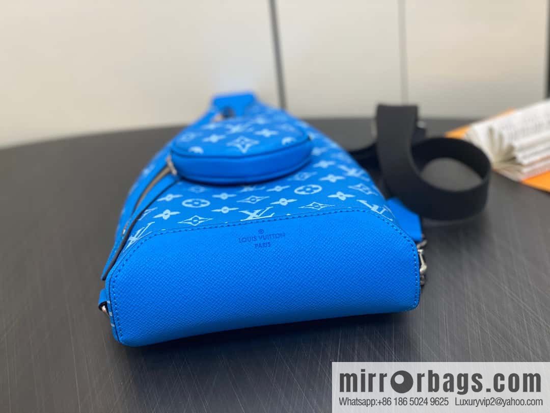 [Boutique‑grade] M31075 blue M30936 men's bag breast bag series DUO shoulder bag