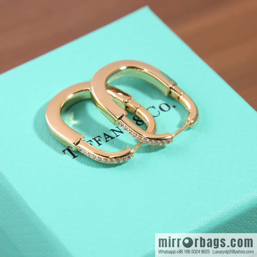 ☀️Tiffany Lock Half Diamond Lock Earrings ☀️ Tiffany & co Tiffany Lock Collection