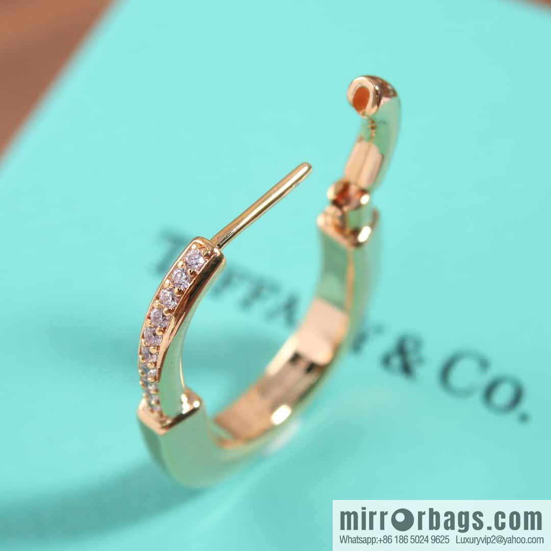 ☀️Tiffany Lock Half Diamond Lock Earrings ☀️ Tiffany & co Tiffany Lock Collection