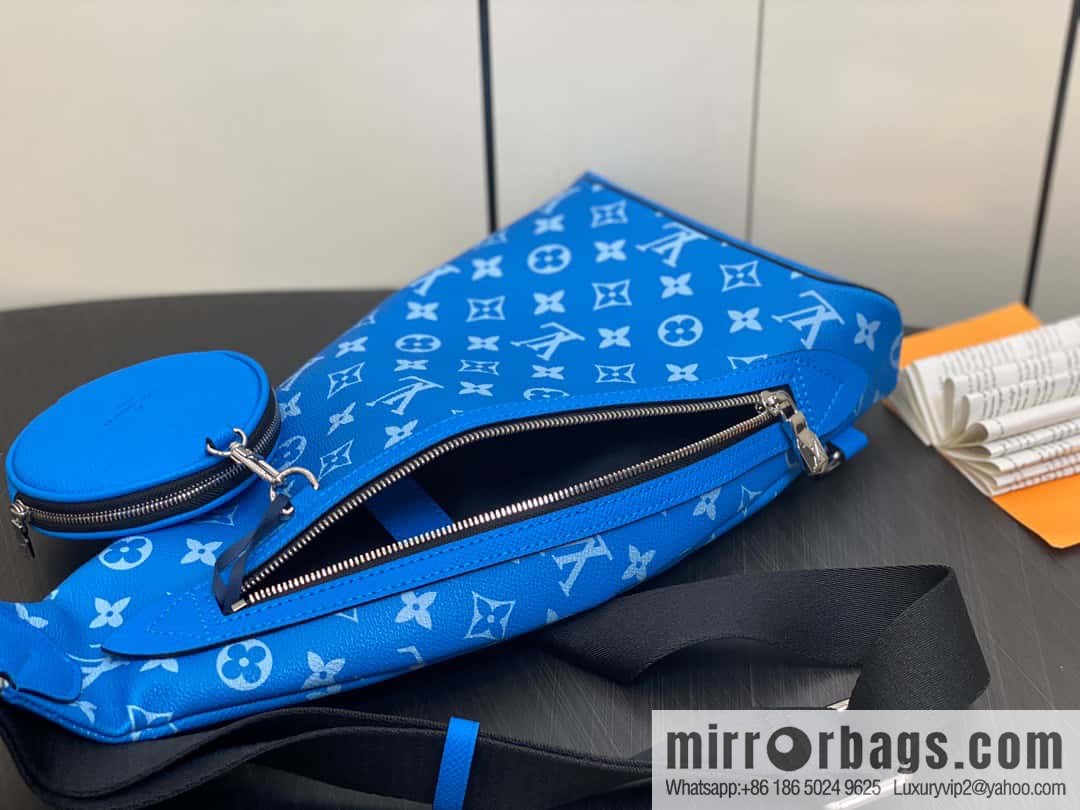 [Boutique‑grade] M31075 blue M30936 men's bag breast bag series DUO shoulder bag
