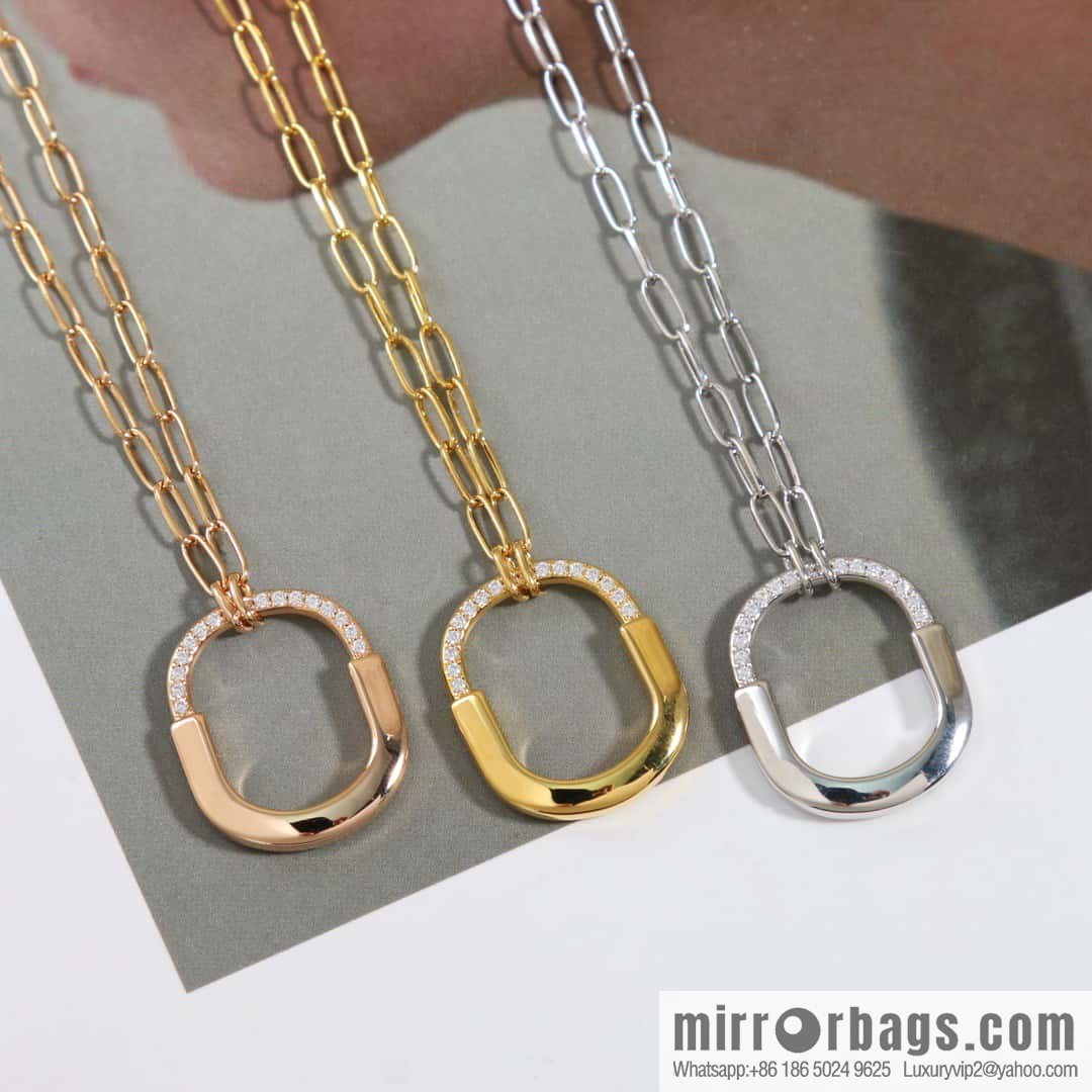 ☀️Tiffany Lock Half Diamond Lock Head Necklace ☀️ Tiffany & co Tiffany Lock Collection