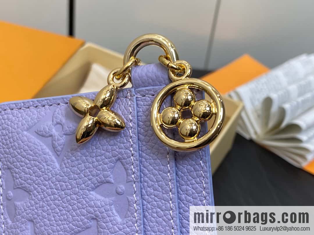 [Premium‑quality] M82171 light purple, full leather M82739 card holder wallet series LV CHARMS card holder