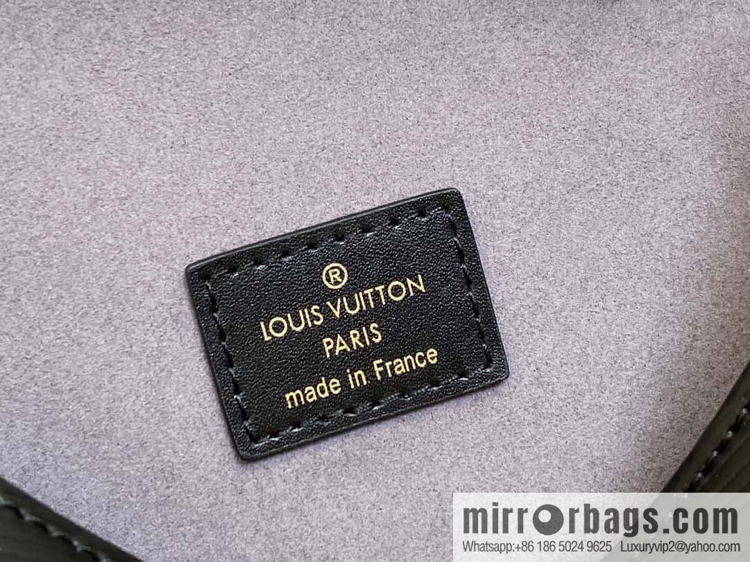[Premium‑quality] M23469 black epi series SAUMUR BB handbag