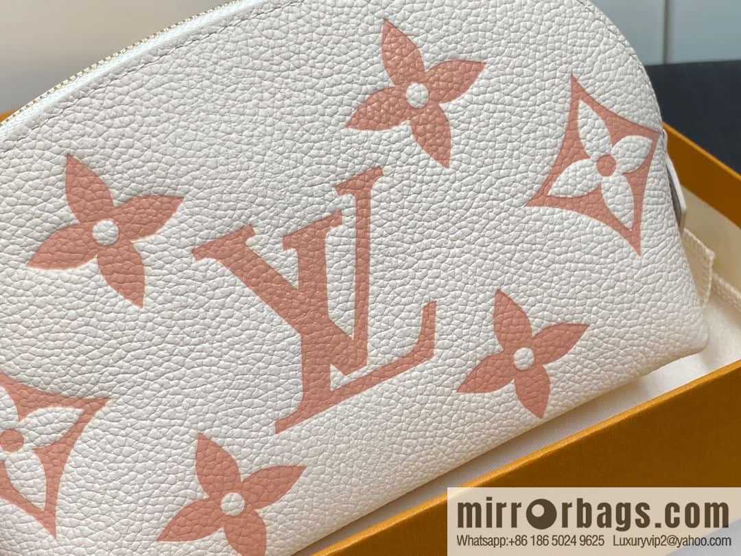 [Premium‑quality] M24378 silk screen blue, full leather pouch series By The Pool pouch