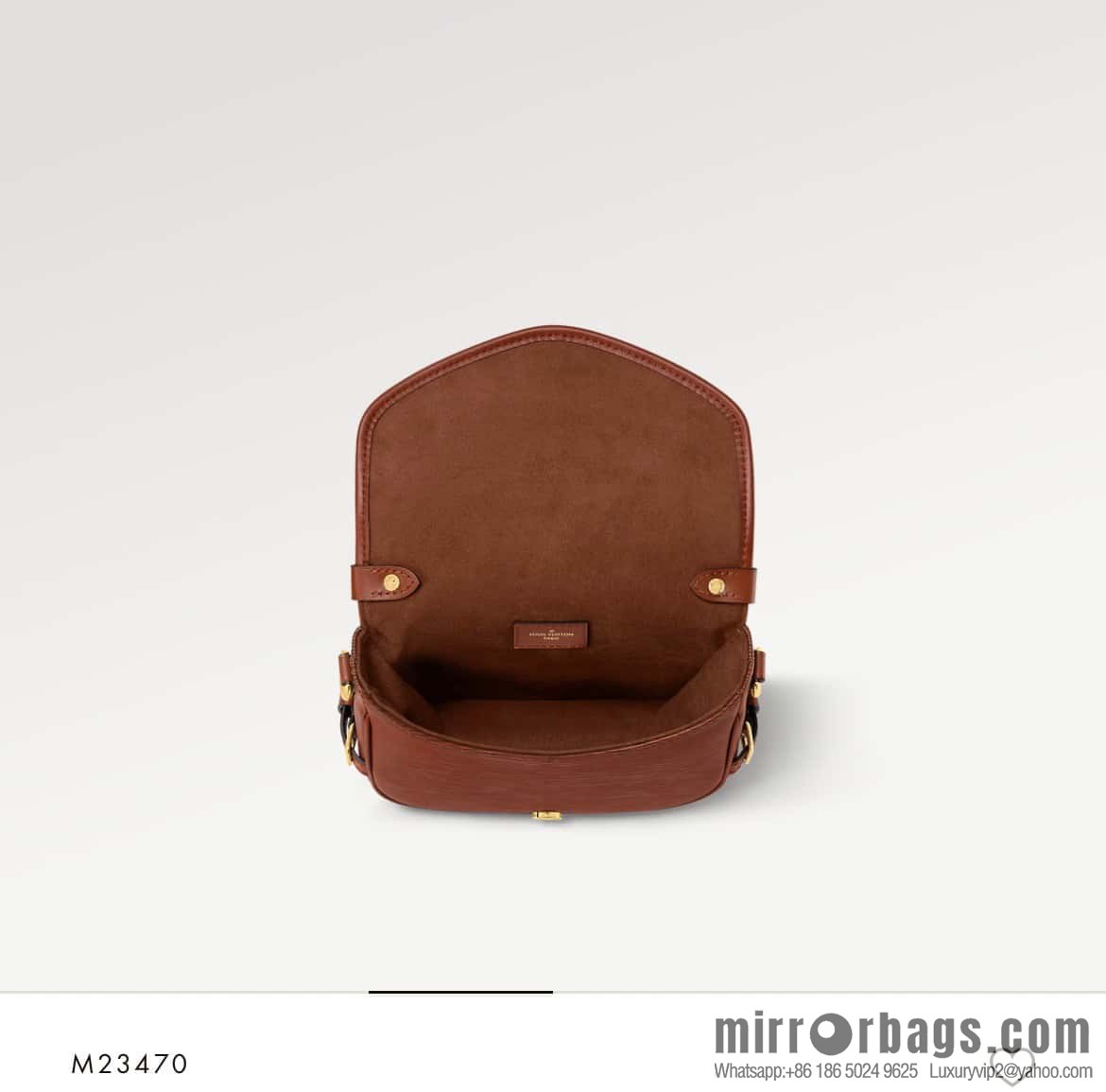 [Boutique‑grade] M23470 dark brown M23471 caramel M23469 epi saddle bag series SAUMUR BB handbag
