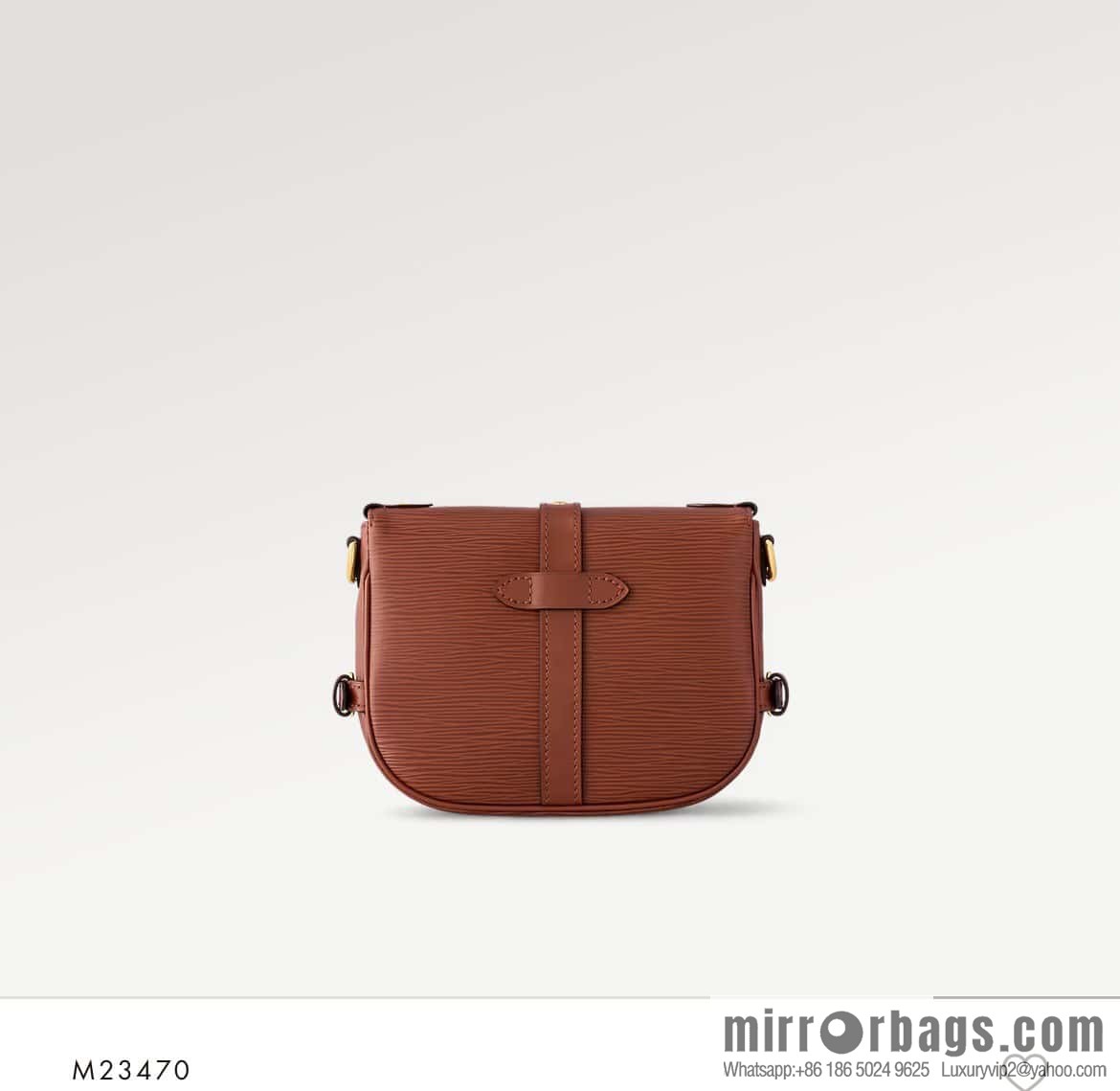 [Boutique‑grade] M23470 dark brown M23471 caramel M23469 epi saddle bag series SAUMUR BB handbag