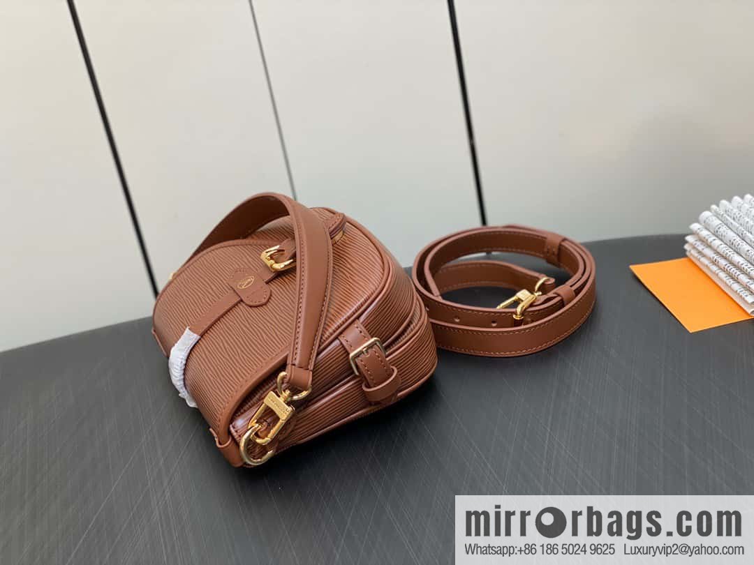 [Boutique‑grade] M23470 dark brown M23471 caramel M23469 epi saddle bag series SAUMUR BB handbag