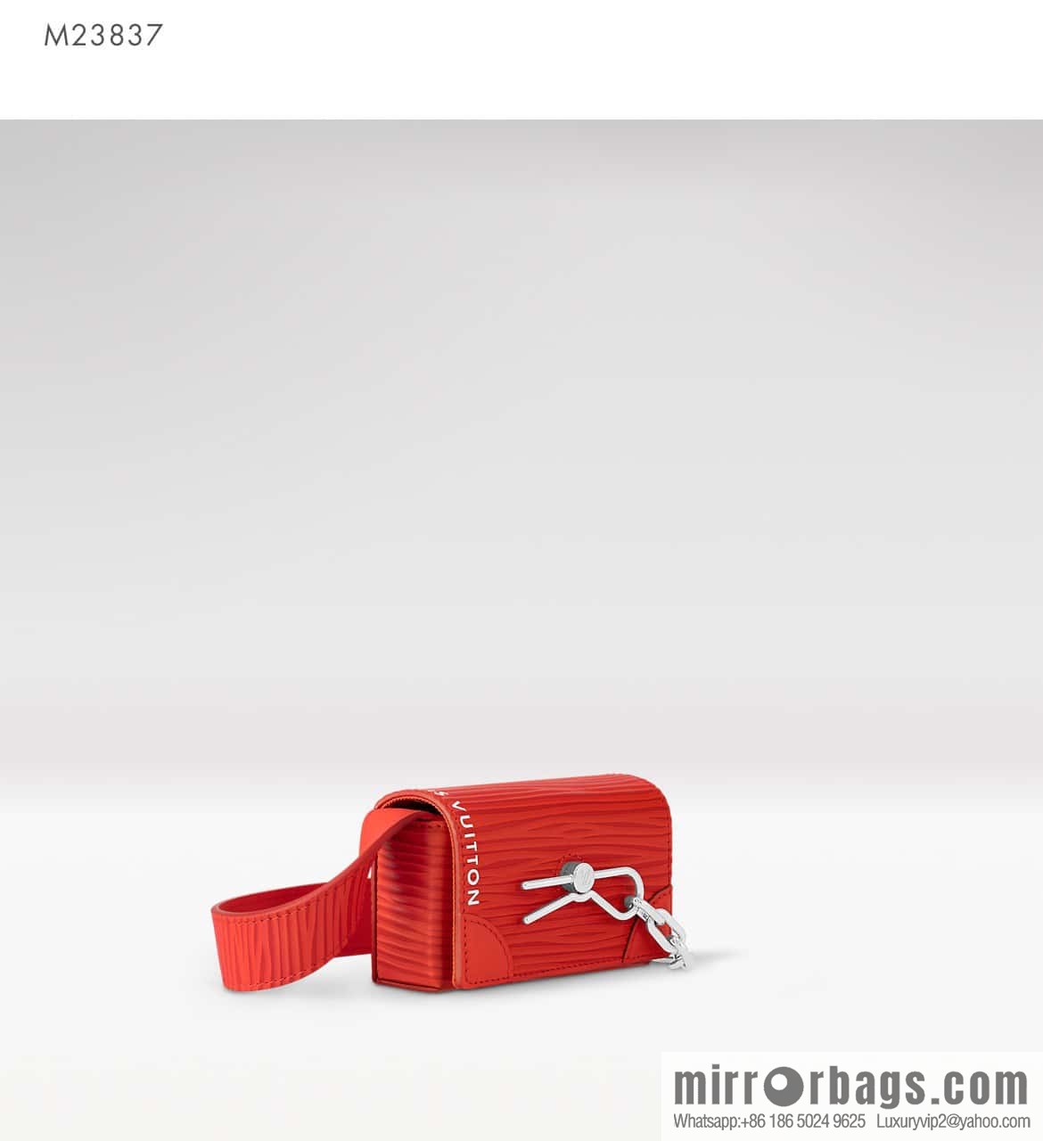 [Boutique‑grade] M23837 red full leather epi mini men's bag, tip bag micro steamer handbag