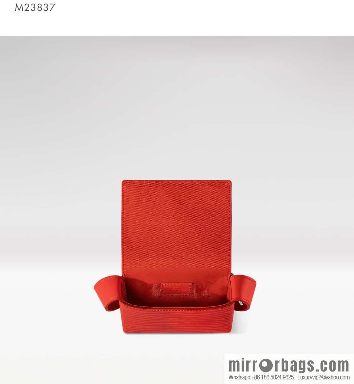 [Boutique‑grade] M23837 red full leather epi mini men's bag, tip bag micro steamer handbag