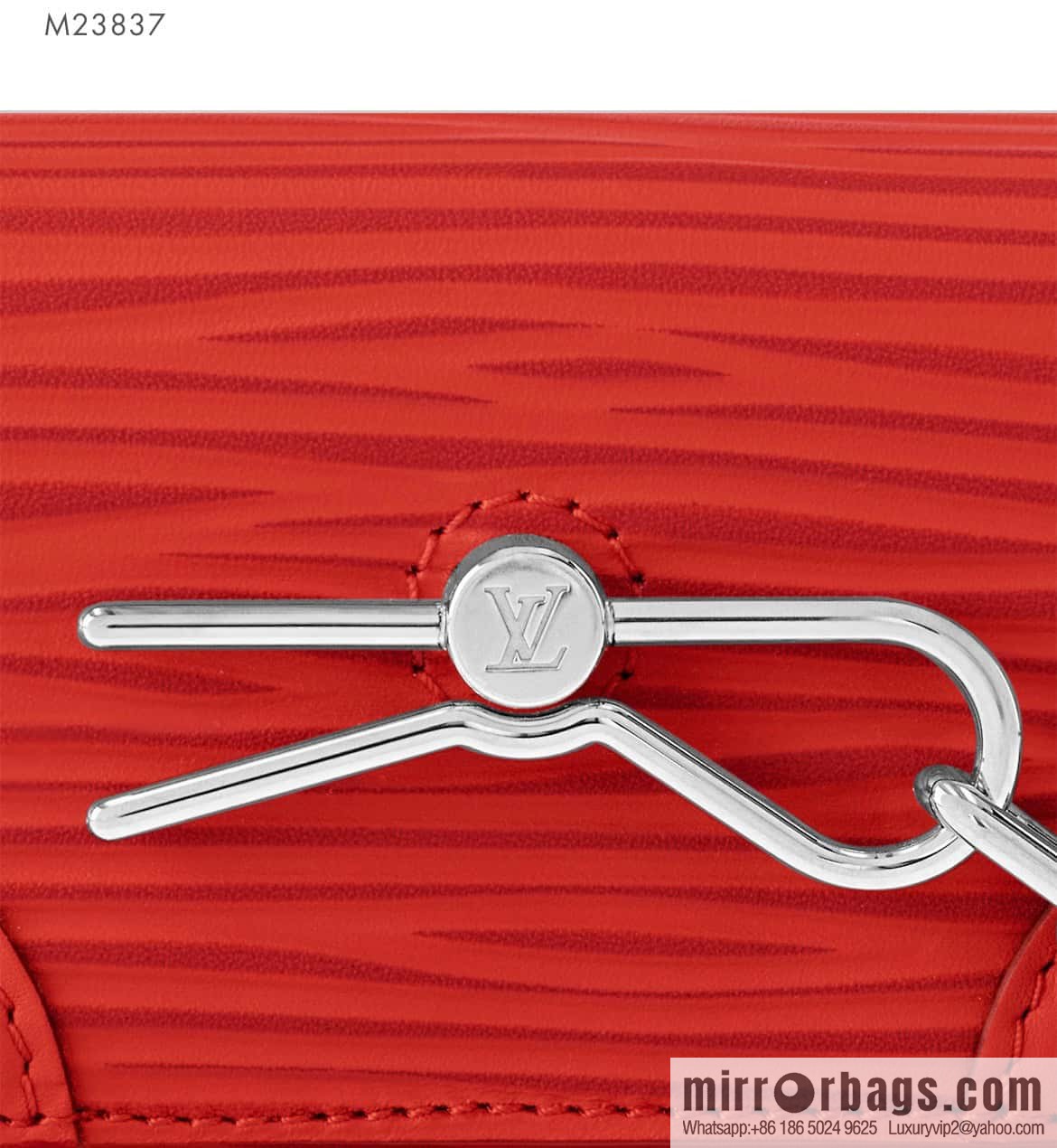 [Boutique‑grade] M23837 red full leather epi mini men's bag, tip bag micro steamer handbag