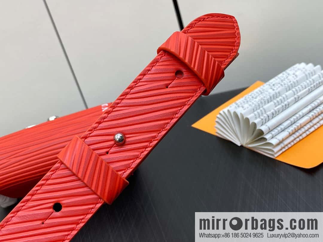 [Boutique‑grade] M23837 red full leather epi mini men's bag, tip bag micro steamer handbag