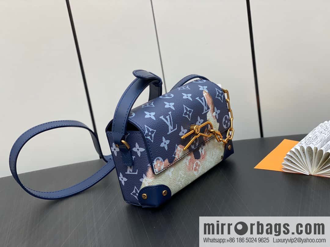 [Boutique‑grade] M82900 blue flame, men's bag messenger bag series, new Steamer series messenger bag