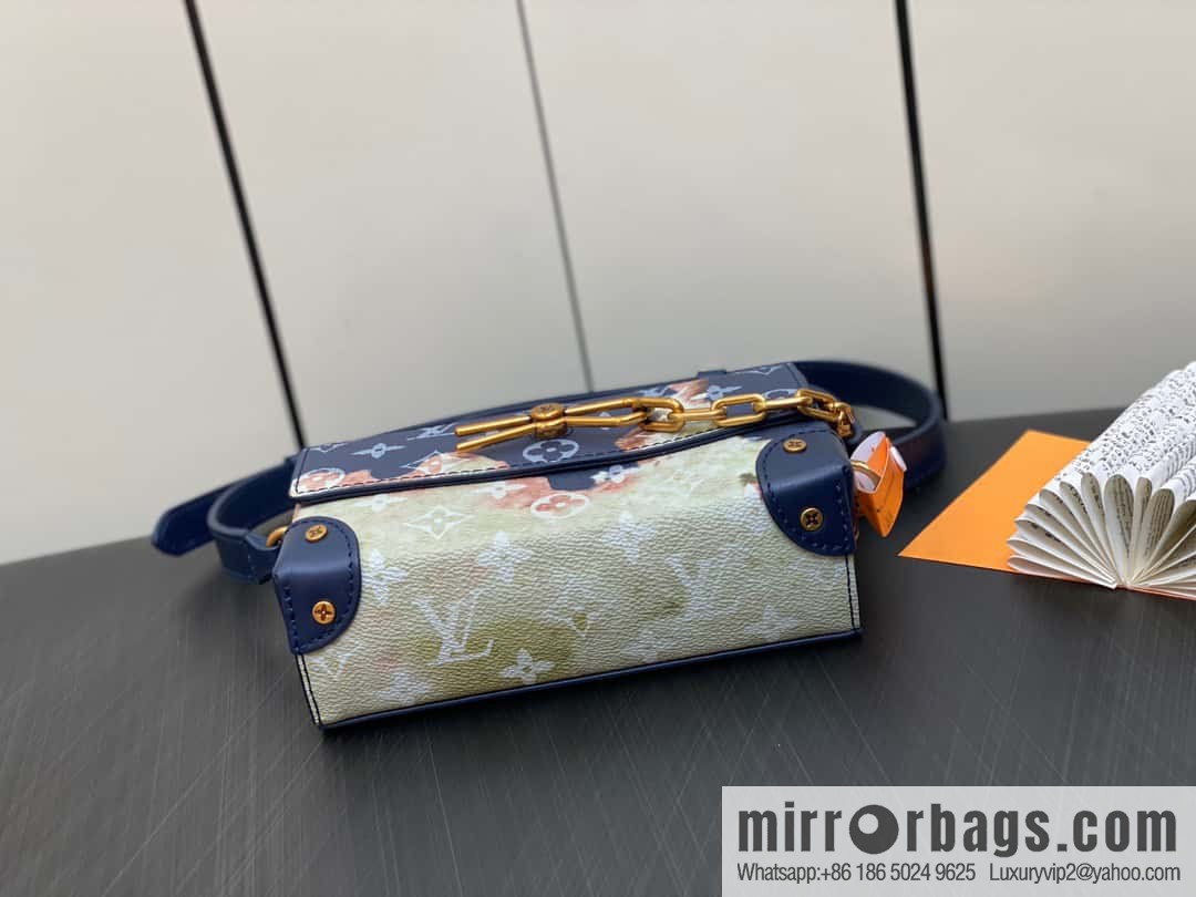 [Boutique‑grade] M82900 blue flame, men's bag messenger bag series, new Steamer series messenger bag